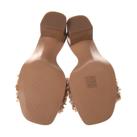 Tory Burch Leather Beaded Accent Slides w/tag - Picture 3 of 3